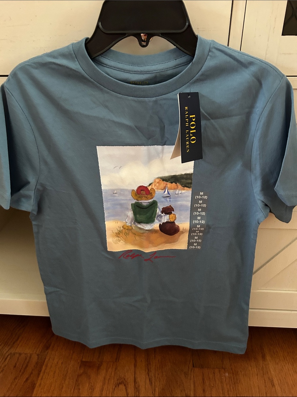 Polo by Ralph Lauren Light Blue Seaside Graphic Kids Tee